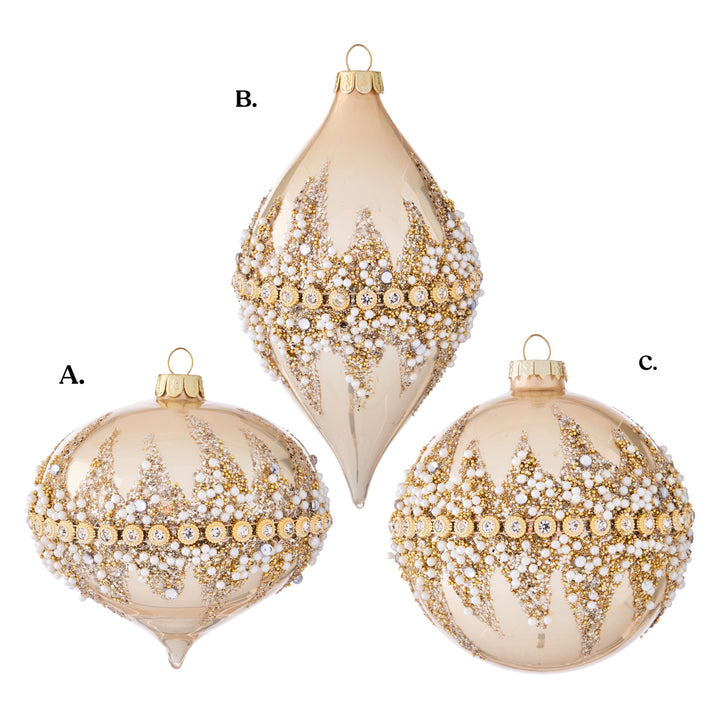 4" Beaded Ornament - Assorted & Sold Separately