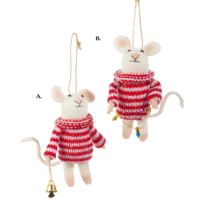 4.75" Dressed Mouse Ornament - Assorted & Sold Separately
