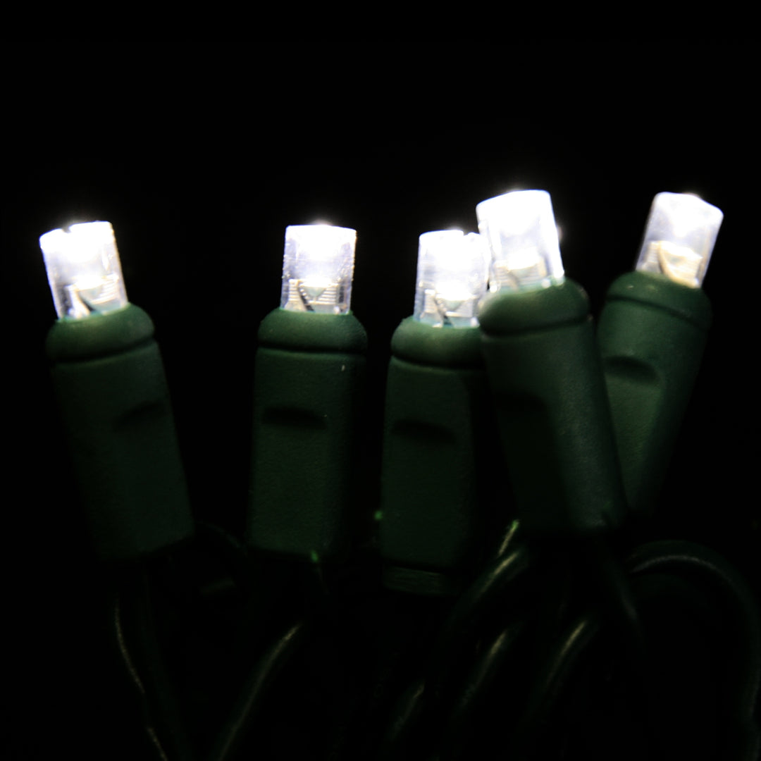 Holiday Bright Lights® LED 5MM Commercial Grade 50 Lights/25.5 Ft. Length, Pure White