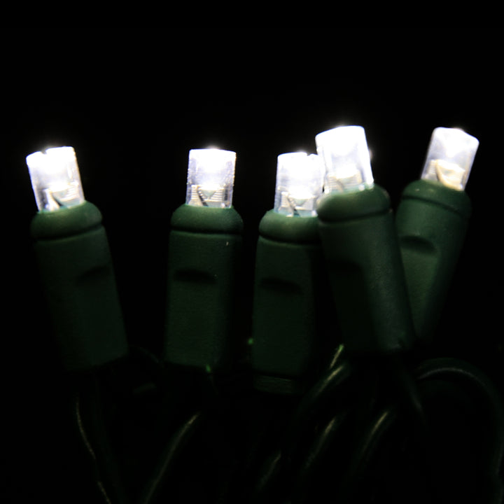 Holiday Bright Lights® LED 5MM Commercial Grade 50 Lights/25.5 Ft. Length, Pure White