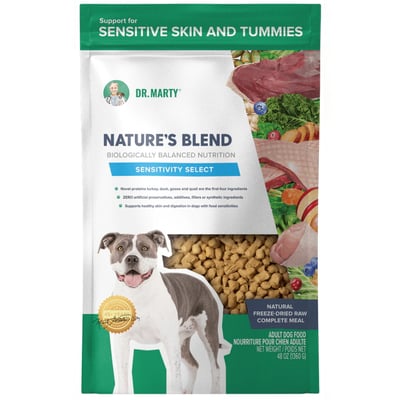 Dr. Marty, Nature's Blend Sensitivity Select Freeze Dried Raw Dog Food, 48 oz.
