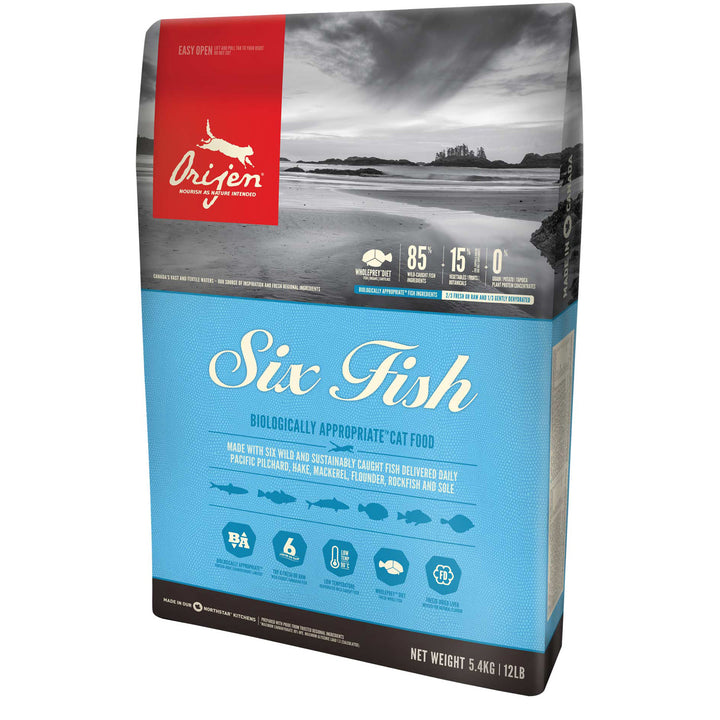 Orijen Six Fish Cat Food, 4 LB