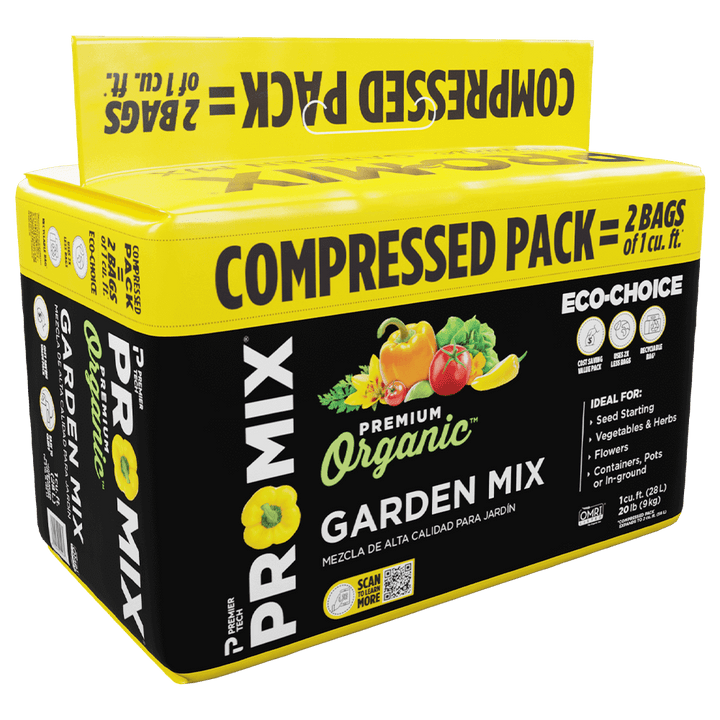 PRO-MIX Organic Garden Mix 2 CF in a 1 CF Compressed Pack