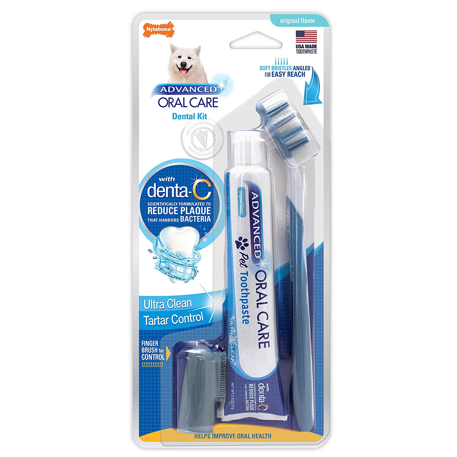 Nylabone advanced oral shop care dog dental kit