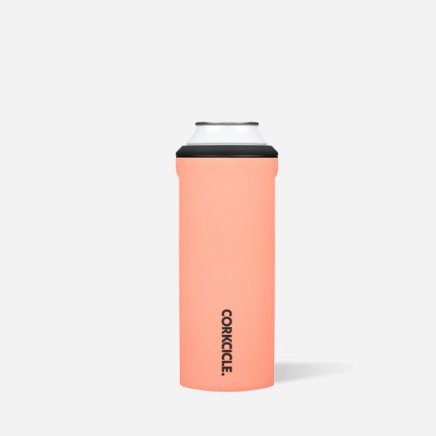 Corkcicle Can Cooler Neon Coral / Slim